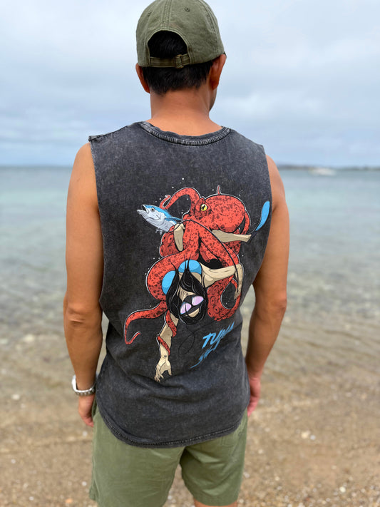 Tangled Tentacles Stonewash Tank