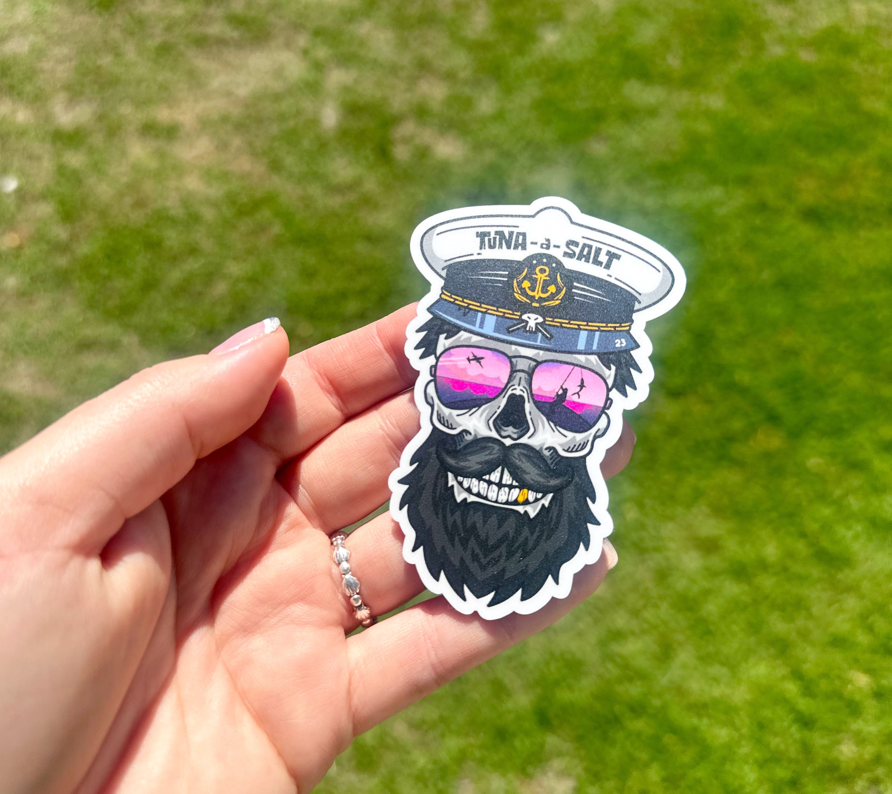 Mini Captain Stickers – TUNA-a-SALT • SQUID-a-SALT