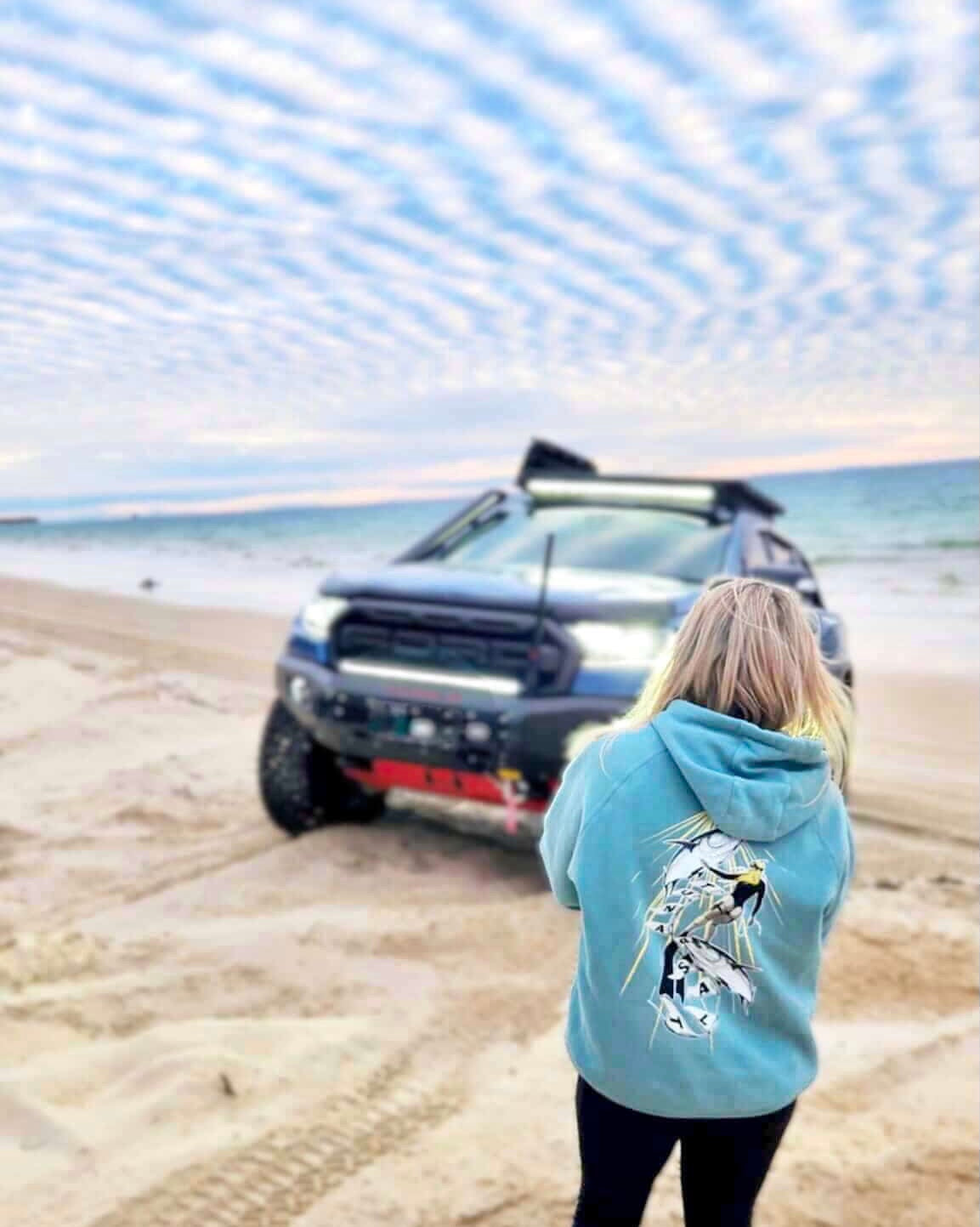 Beneath the Surface Hoodie - Slate Green