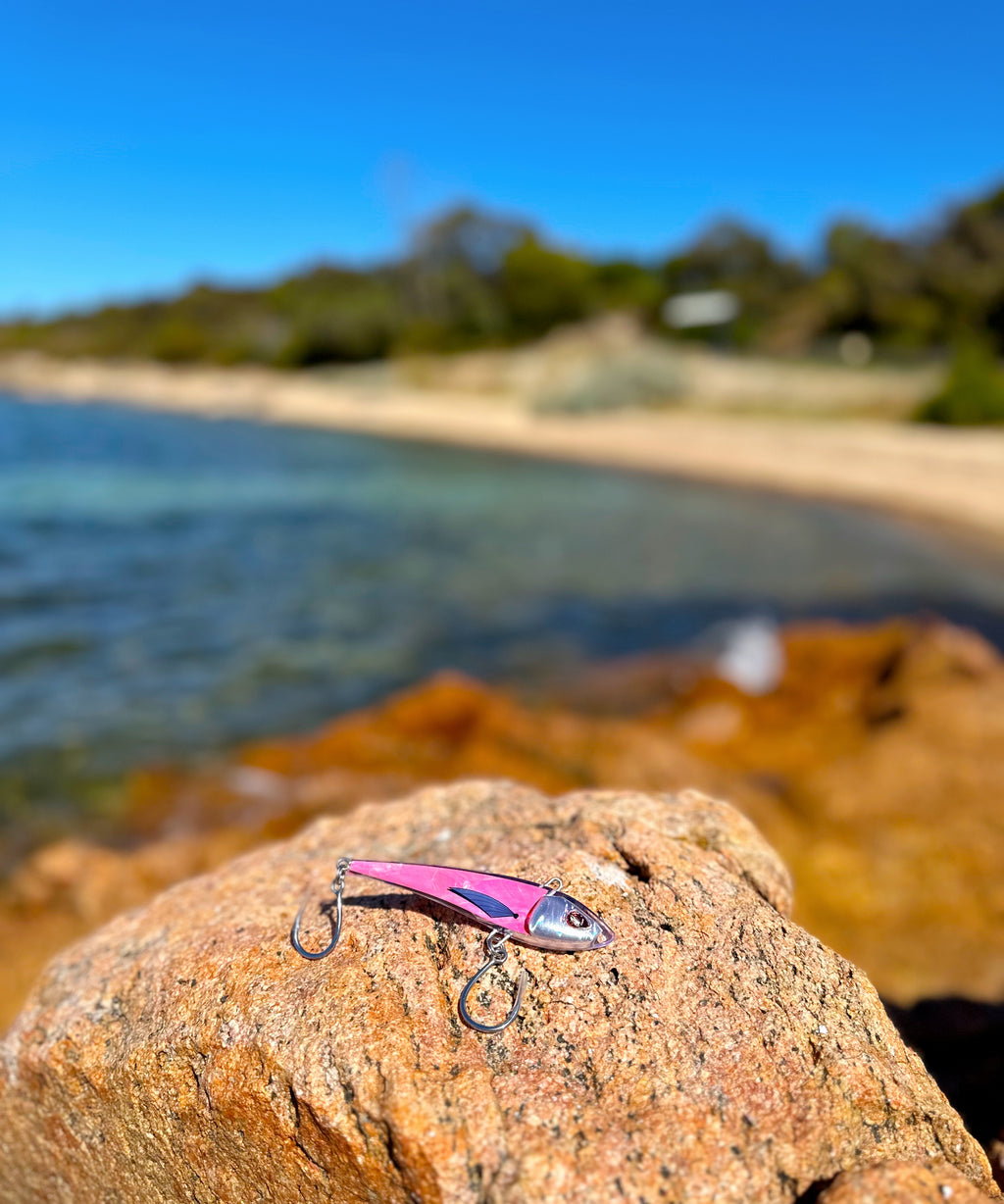 TUNA-a-SALT Lure - Fairy Floss Pink Abalone