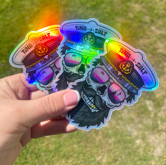 Holographic Captain Stickers