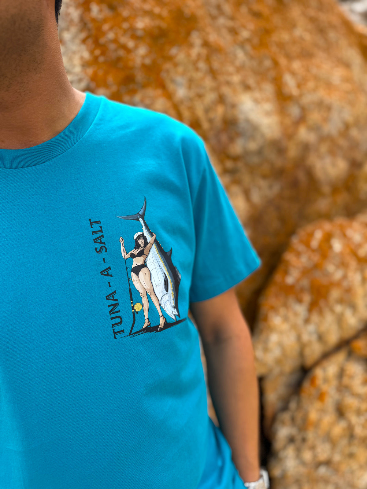 The Wild Catch Tee - Arctic Blue