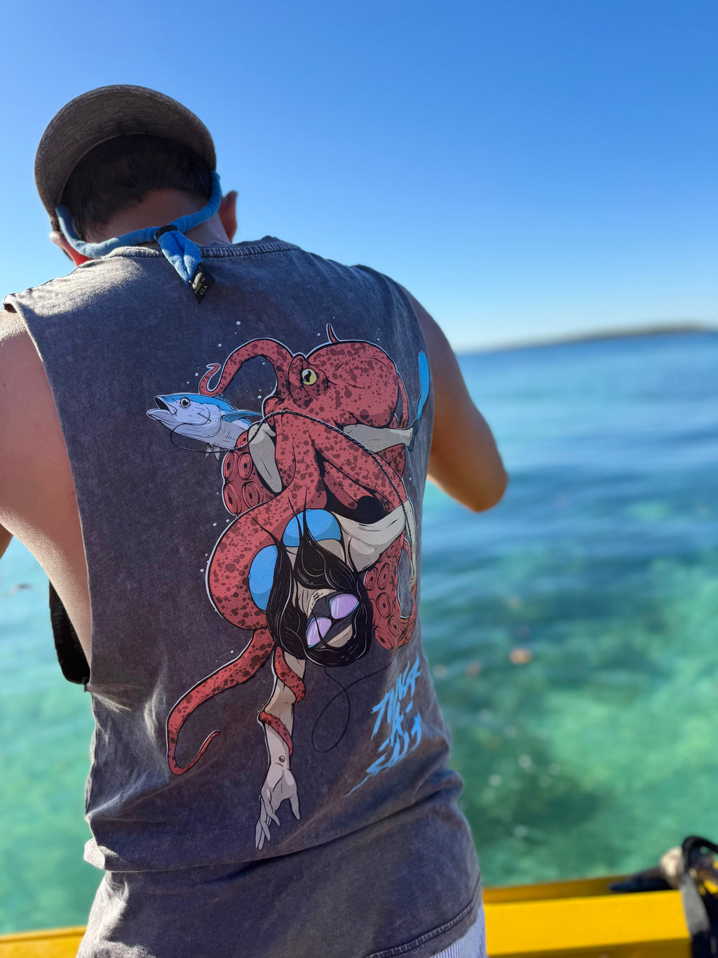 Tangled Tentacles Stonewash Tank